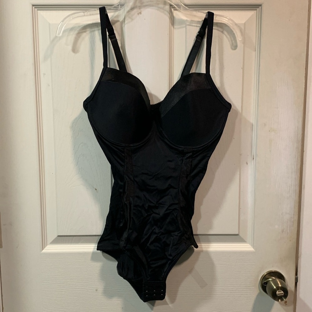 Marilyn Monroe Intimates Black Bodysuit Shaper Shapewear Womens Sz 2X